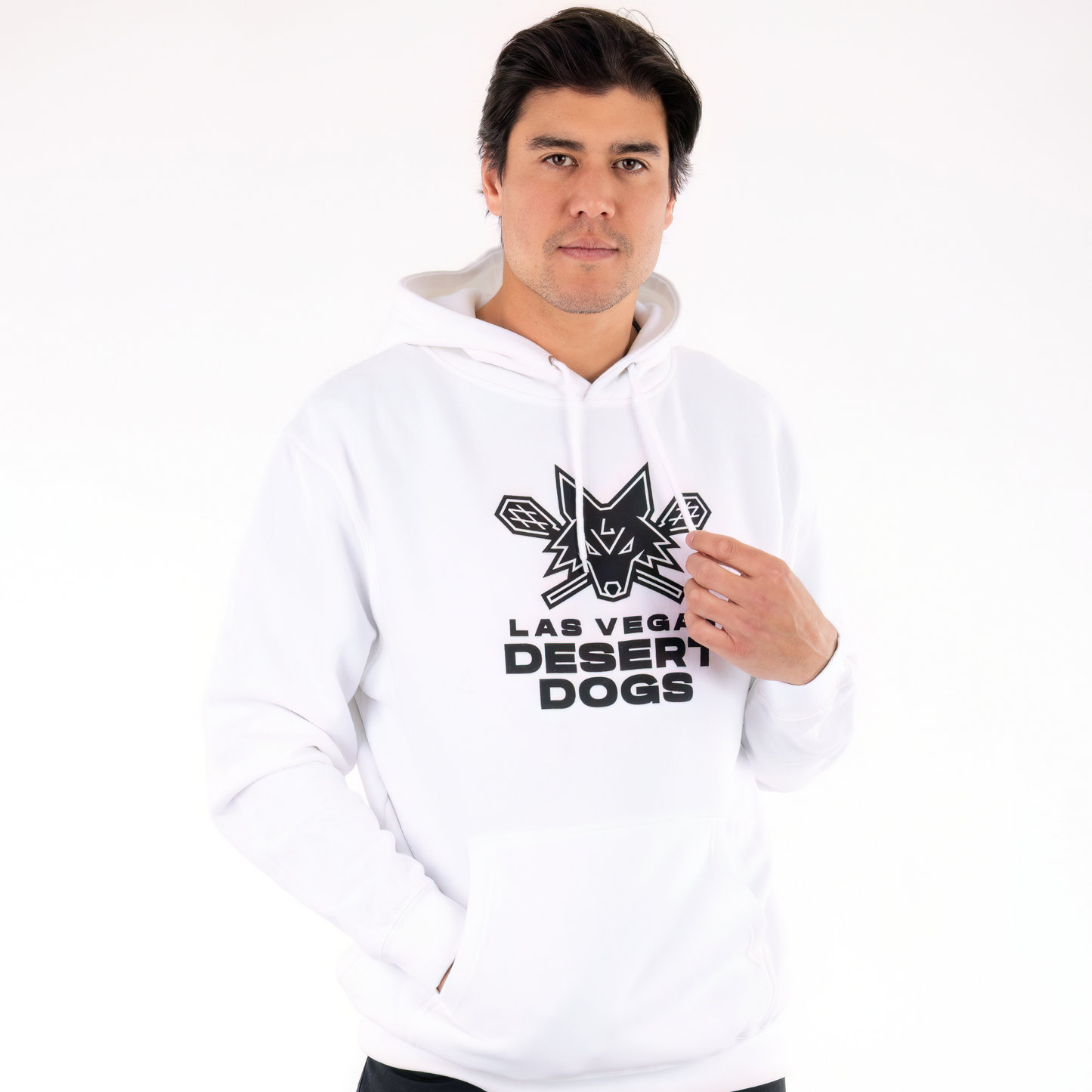 White Logo Hoodie