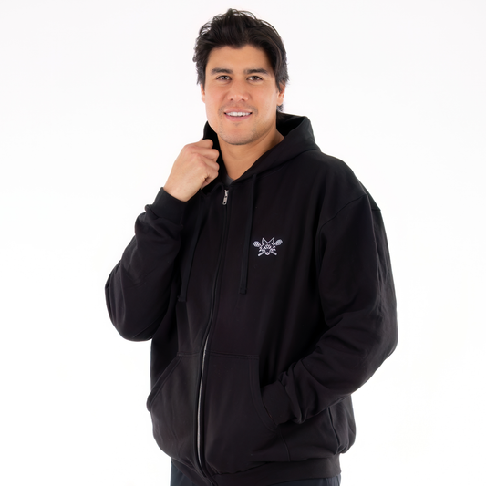 Dog Logo Zip Up Hoodie