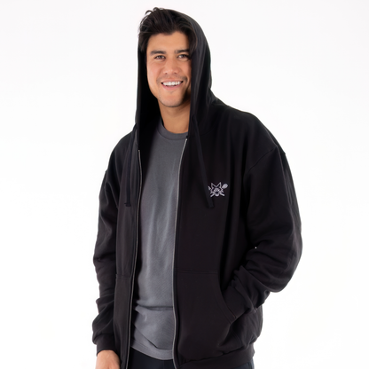 Dog Logo Zip Up Hoodie