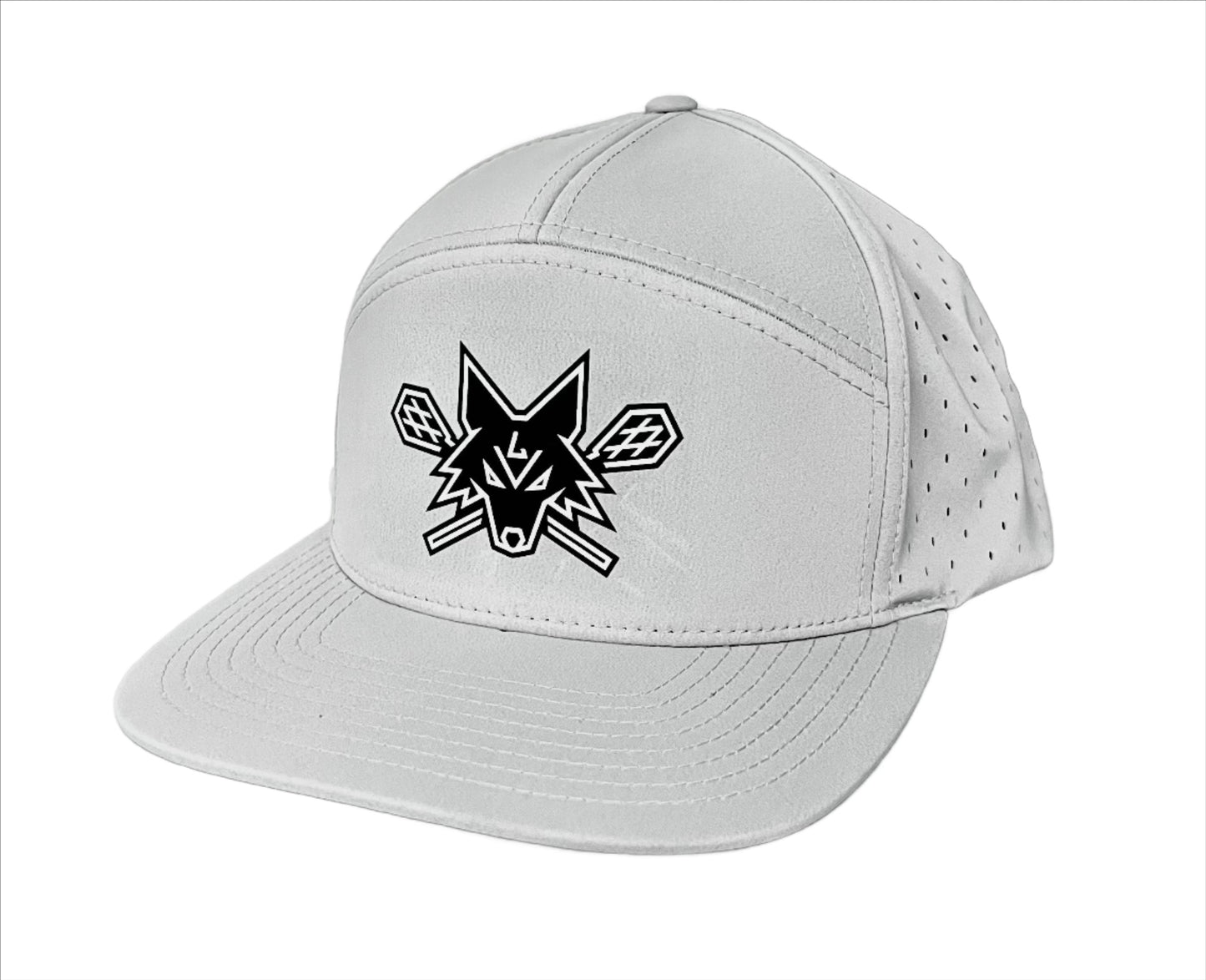 7 PANEL DRI FIT SNAP BACK - GRAY