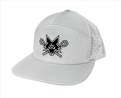 7 PANEL DRI FIT SNAP BACK - GRAY