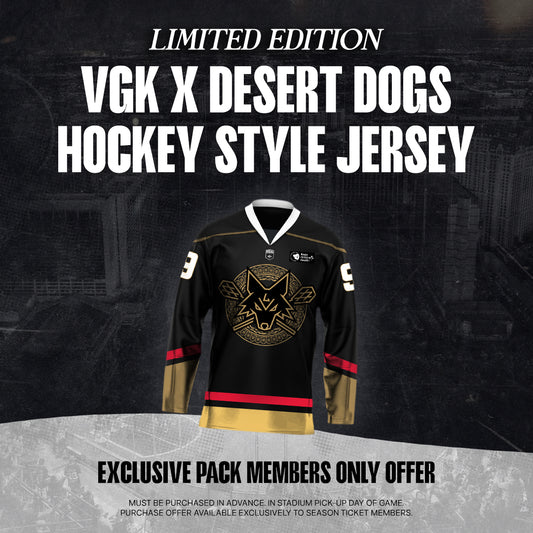 VGK x Desert Dogs Hockey Style Jersey - Members Only Offer